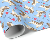 Ik hou van mijn Engelse Cocker Spaniel Cadeaupapier (Rol Hoek)