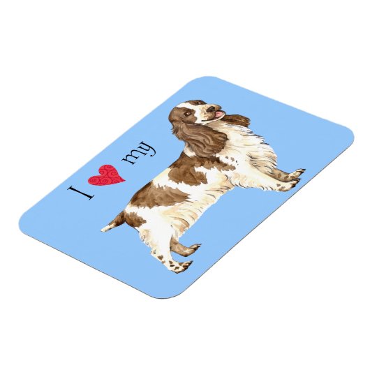 Ik hou van mijn Engelse Cocker Spaniel Magneet (Linkerzijde)