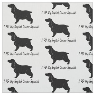 Ik hou van mijn Engelse Cocker Spaniel met Paw Pri Stof