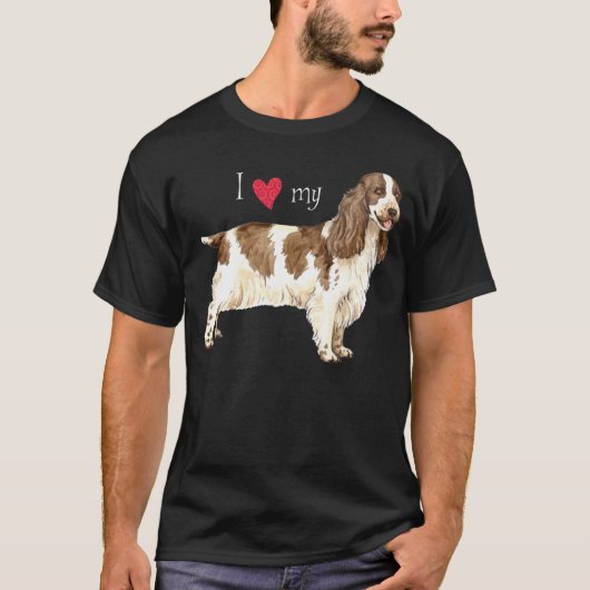 Ik hou van mijn Engelse Cocker Spaniel T-shirt (Voorkant)