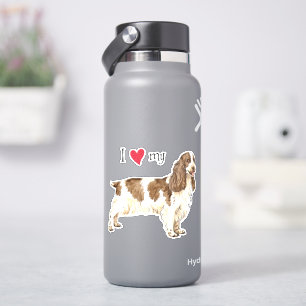 Ik hou van mijn Engelse Cocker Spaniel Vinyl Stick Sticker