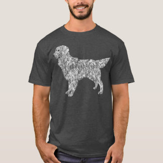 Ik hou van mijn Engelse Cream Golden Retriever T-shirt