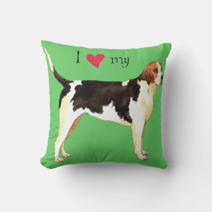 Ik hou van mijn Engelse hond Kussen