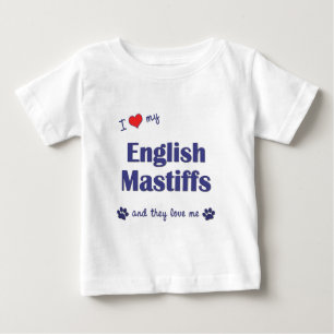 Ik hou van mijn Engelse mastiffs (meerdere honden)