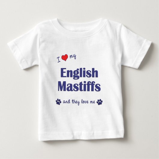 Ik hou van mijn Engelse mastiffs (meerdere honden) (Voorkant)