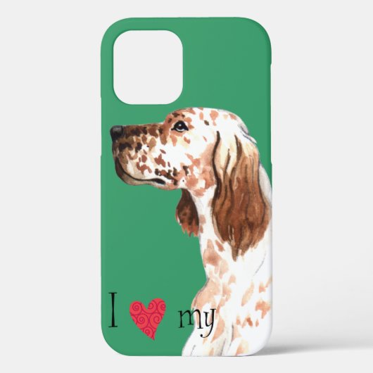 Ik hou van mijn Engelse Setter Case-Mate iPhone Case (Achterkant)