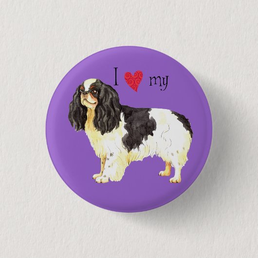 Ik hou van mijn Engelse Speelgoed Spanjaard Ronde Button 3,2 Cm (Voorkant)