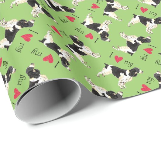 Ik hou van mijn Engelse Springer Spaniel Cadeaupapier (Rol Hoek)