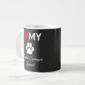 Ik hou van mijn Engelse Springer Spaniel hond aang Koffiemok (Voorkant links)