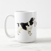Ik hou van mijn Engelse Springer Spaniel Koffiemok (Links)