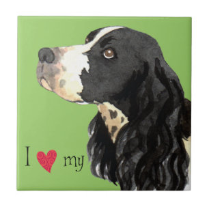 Ik hou van mijn Engelse Springer Spaniel Tegeltje