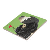 Ik hou van mijn Engelse Springer Spaniel Tegeltje (Zijkant)