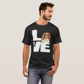 Ik hou van mijn Engelse Toy Spaniel hond T-shirt (Voorkant volledig)