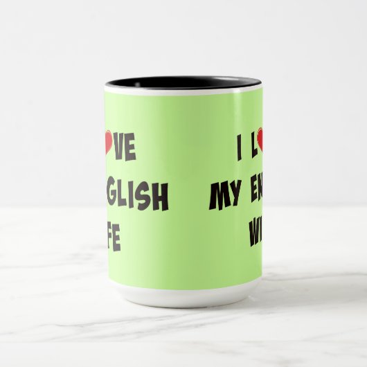 Ik hou van mijn Engelse vrouw Mok (Midden)