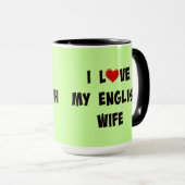 Ik hou van mijn Engelse vrouw Mok (Voorkant rechts)