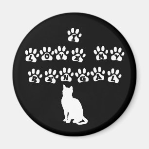 Ik hou van mijn engelse, witte tekst magneet