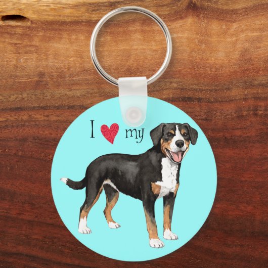 Ik hou van mijn Entlebucher Sleutelhanger (Voorkant)