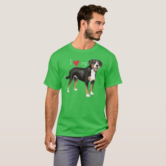 Ik hou van mijn Entlebucher T-Shirt (Voorkant volledig)