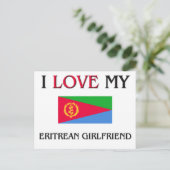 Ik hou van mijn Eritrese Vriendin Briefkaart (Staand voorkant)