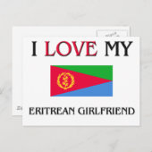 Ik hou van mijn Eritrese Vriendin Briefkaart (Voorkant / Achterkant)
