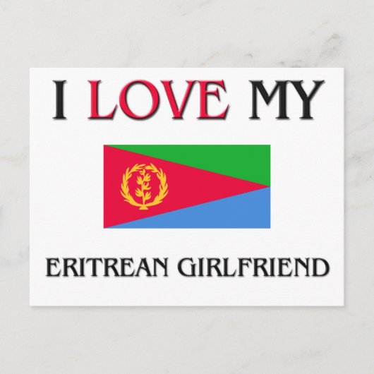 Ik hou van mijn Eritrese Vriendin Briefkaart (Voorkant)