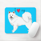 Ik hou van mijn Eskie Muismat (Met muis)