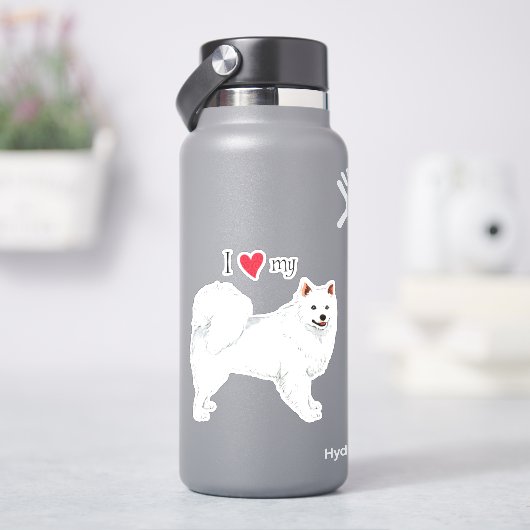 Ik hou van mijn Eskie Vinyl Sticker (HydroFlask)
