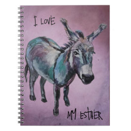 Ik hou van mijn Esther paarse Notitieboek