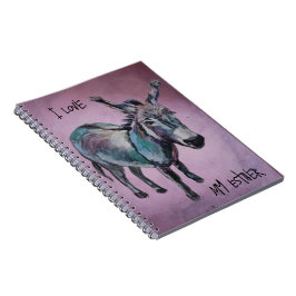 Ik hou van mijn Esther paarse Notitieboek
