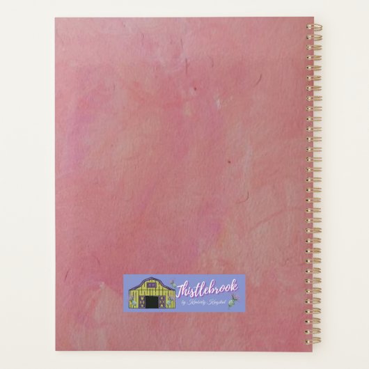 Ik hou van mijn Esther ( pas aan) ezel Planner (Achterkant)