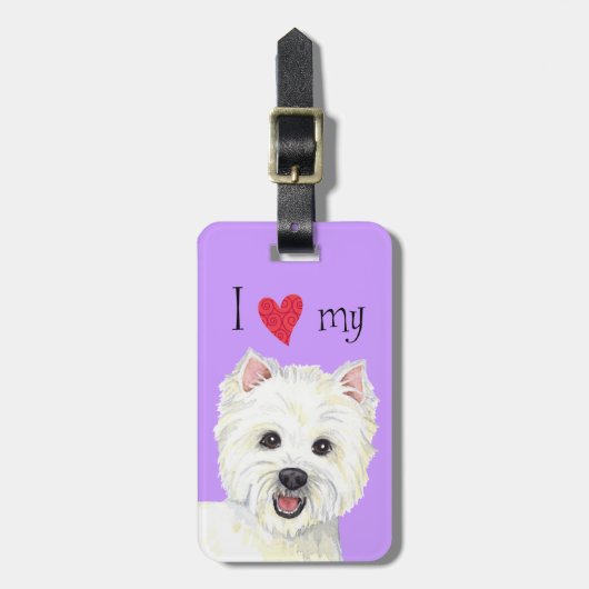 Ik hou van mijn estie bagagelabel (Voorkant verticaal)