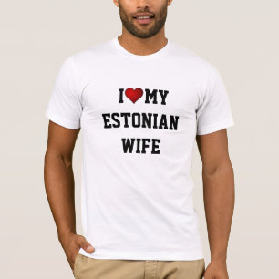 Ik hou van mijn Estlandse vrouw T-shirt