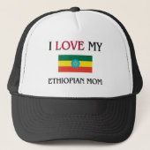 Ik hou van mijn Ethiopische moeder Trucker Pet (Voorkant)