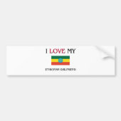 Ik hou van mijn Ethiopische Vriendin Bumpersticker (Voorkant)
