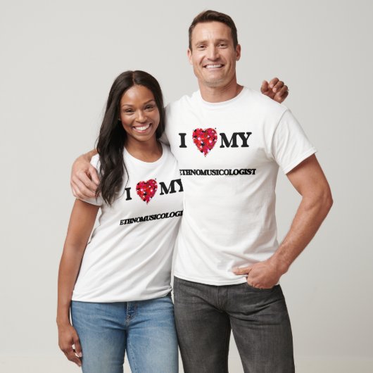 Ik hou van mijn Ethnomusicoloog T-shirt (Unisex)