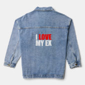 Ik hou van mijn ex denim jacket (Achterkant)