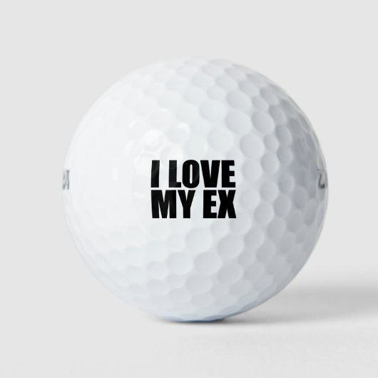Ik hou van mijn ex golfballen (Voorkant)