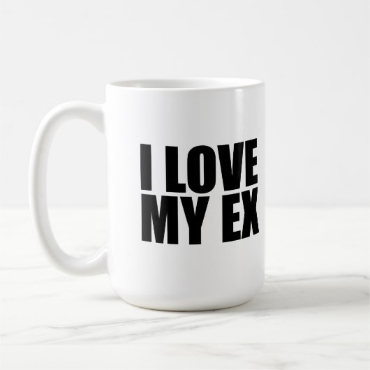 Ik hou van mijn ex koffiemok (Links)
