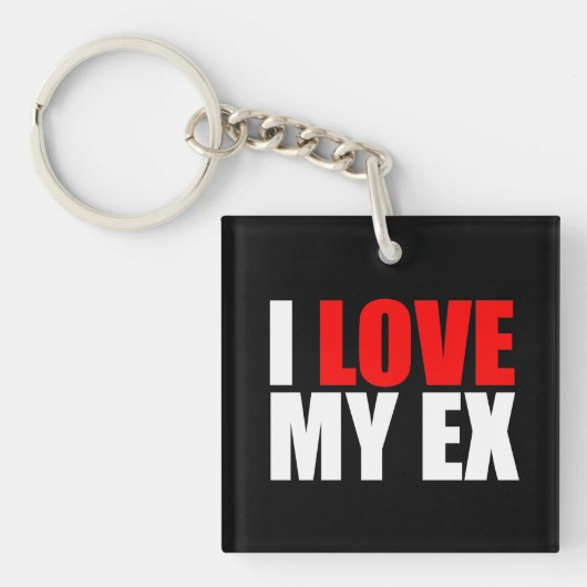 Ik hou van mijn ex sleutelhanger (voorkant)