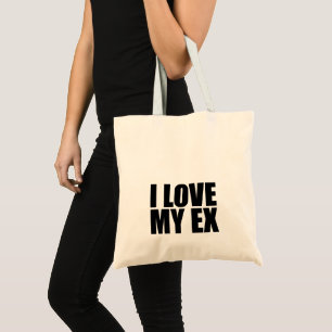 Ik hou van mijn ex tote bag