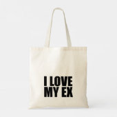 Ik hou van mijn ex tote bag (Achterkant)