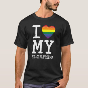 Ik hou van mijn EX Vriendin transgender homoseksue T-shirt