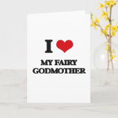 Ik hou van Mijn Fairy Godmoeder Kaart (Gele Bloem)