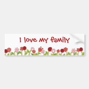 Ik hou van mijn familie bumpersticker