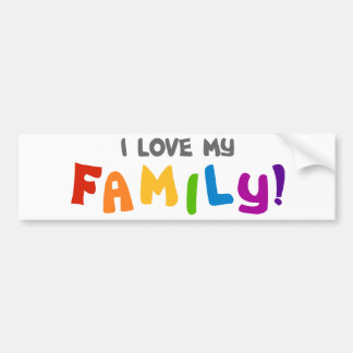 Ik hou van mijn familie bumpersticker