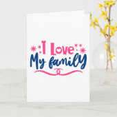 Ik hou van mijn familie kaart (Gele Bloem)