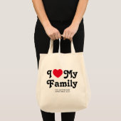 Ik hou van mijn familie kerst matching tote bag (Voorkant (product))