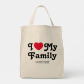 Ik hou van mijn familie kerst matching tote bag (Achterkant)