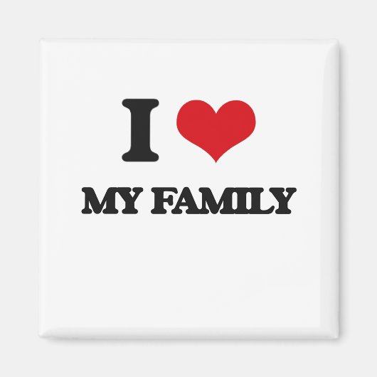 Ik hou van mijn familie magneet (Voorkant)