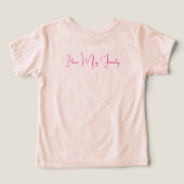 Ik hou van mijn familie peuter T-shirt (Design achterkant)